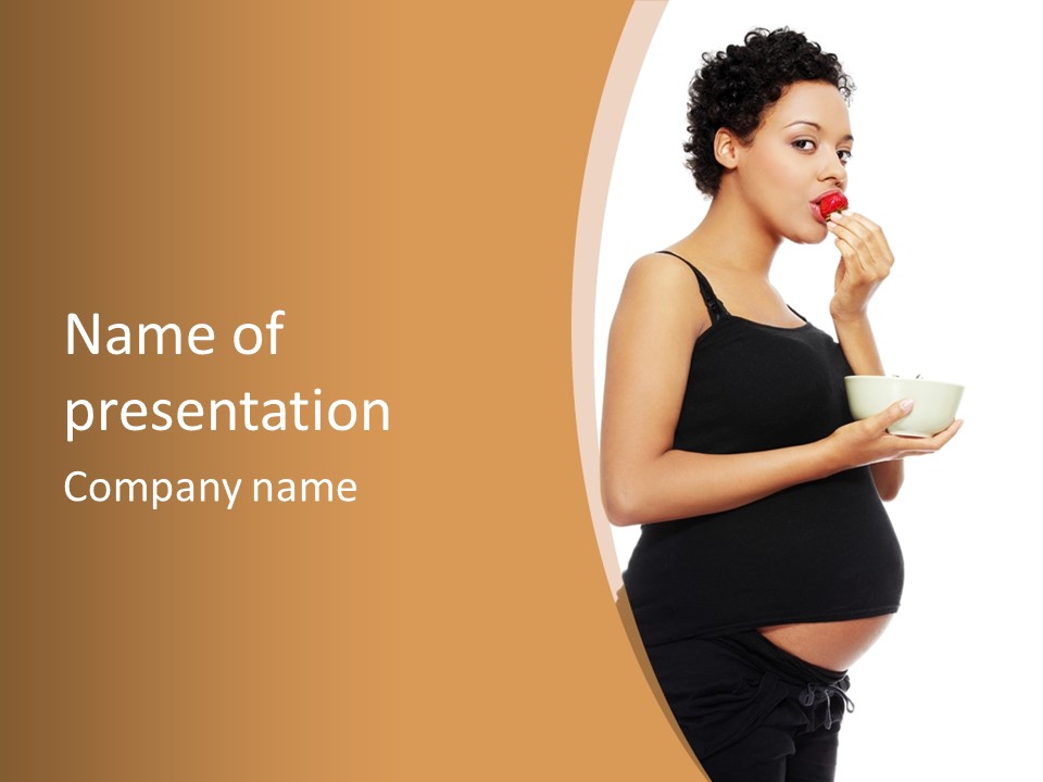Maternity Female Mom PowerPoint Template