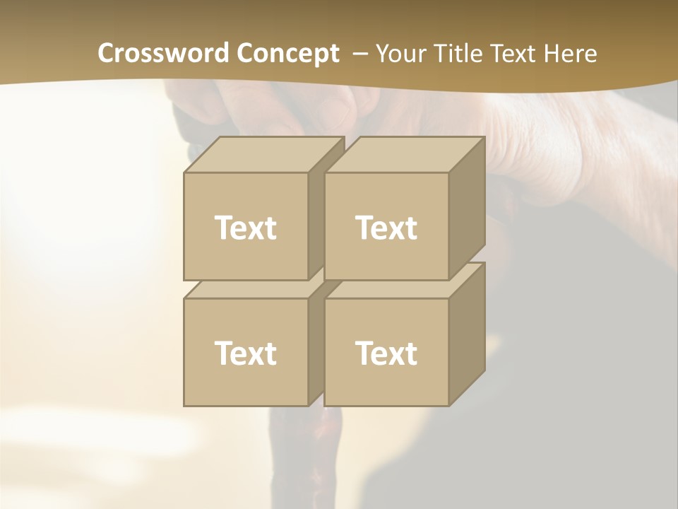 Disabled Selective Focus Wrinkled PowerPoint Template