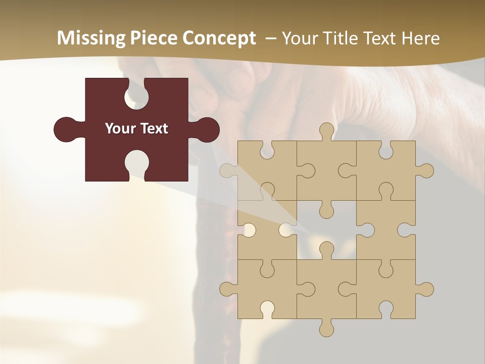 Disabled Selective Focus Wrinkled PowerPoint Template