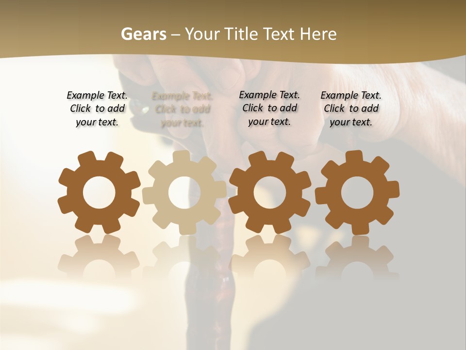 Disabled Selective Focus Wrinkled PowerPoint Template
