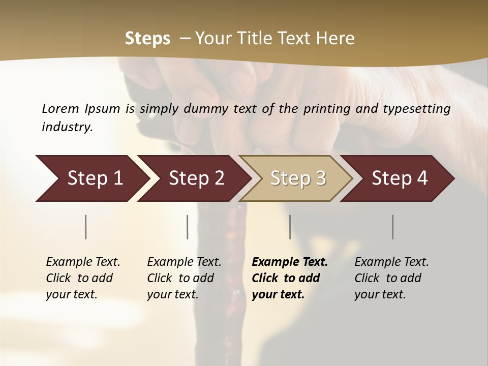 Disabled Selective Focus Wrinkled PowerPoint Template