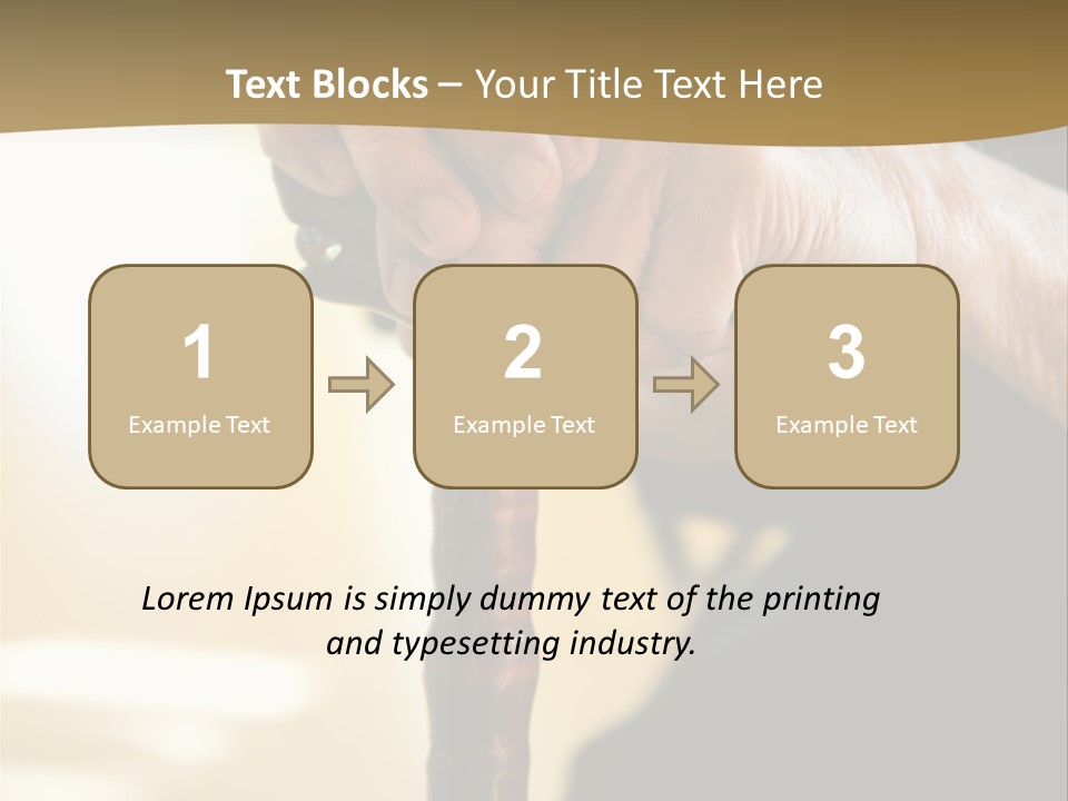 Disabled Selective Focus Wrinkled PowerPoint Template