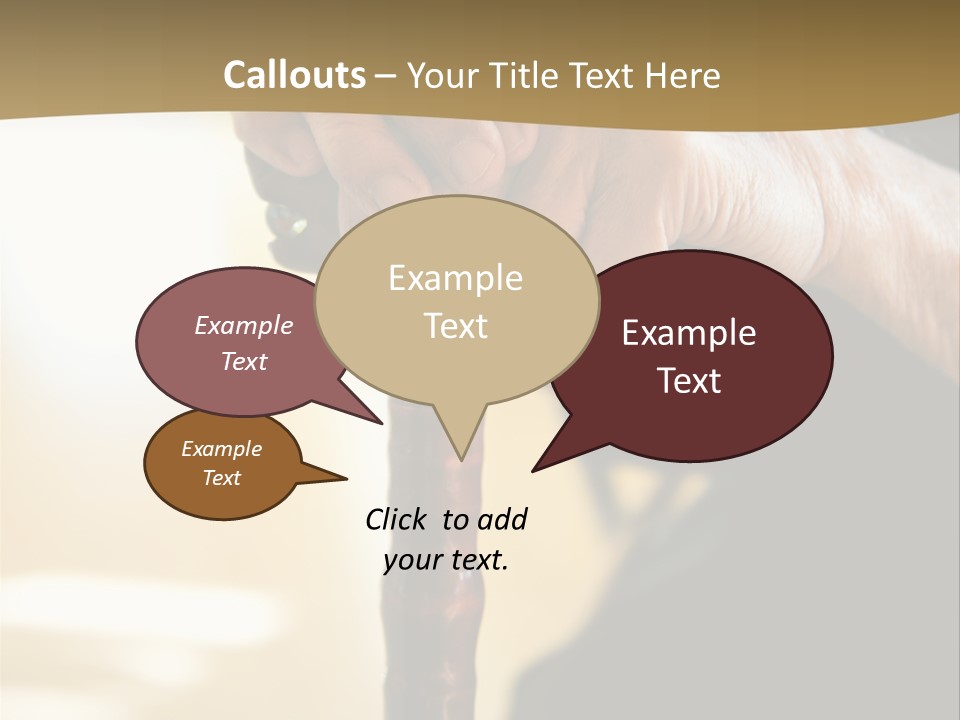Disabled Selective Focus Wrinkled PowerPoint Template