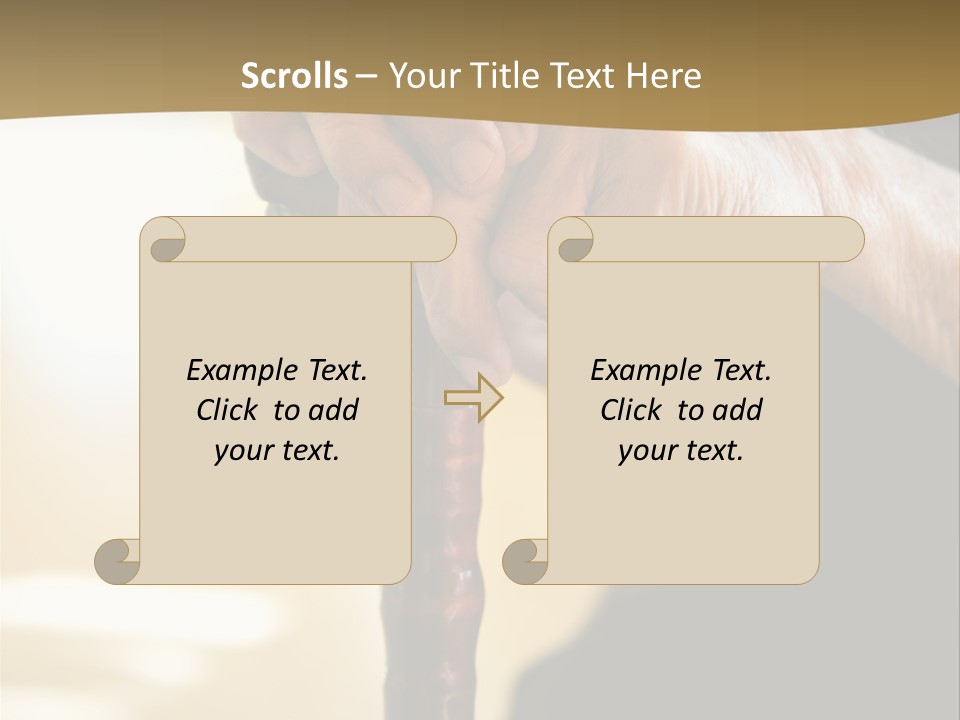 Disabled Selective Focus Wrinkled PowerPoint Template