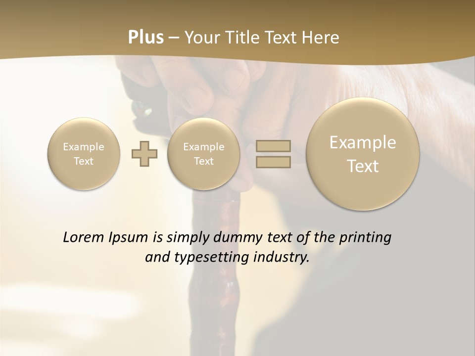 Disabled Selective Focus Wrinkled PowerPoint Template