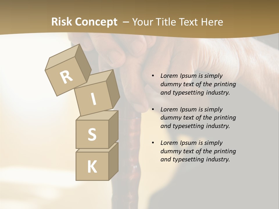 Disabled Selective Focus Wrinkled PowerPoint Template