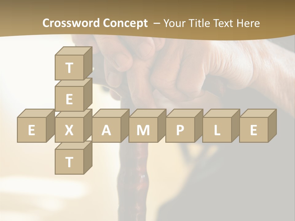 Disabled Selective Focus Wrinkled PowerPoint Template