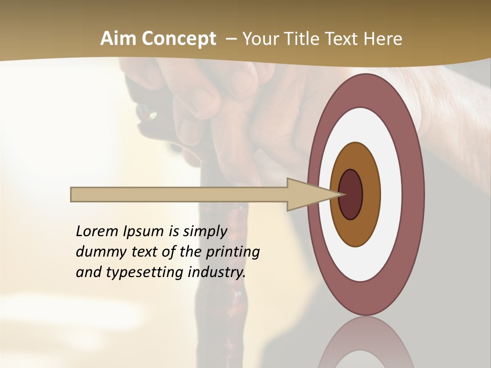 Disabled Selective Focus Wrinkled PowerPoint Template