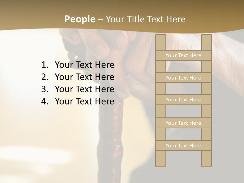 Disabled Selective Focus Wrinkled PowerPoint Template