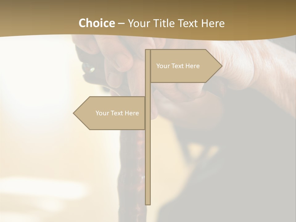 Disabled Selective Focus Wrinkled PowerPoint Template
