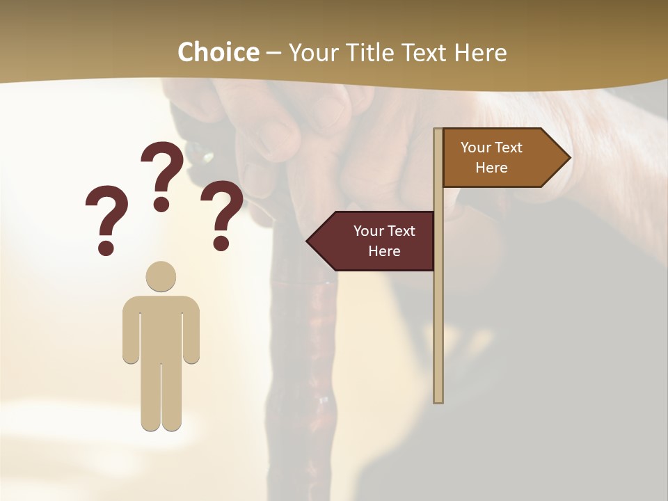 Disabled Selective Focus Wrinkled PowerPoint Template