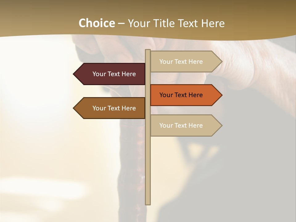 Disabled Selective Focus Wrinkled PowerPoint Template