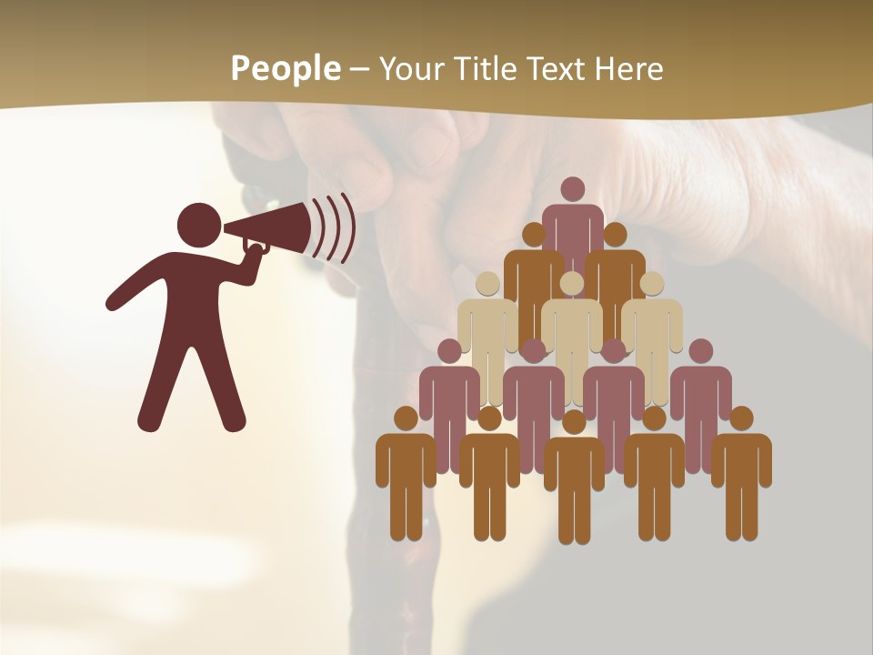 Disabled Selective Focus Wrinkled PowerPoint Template