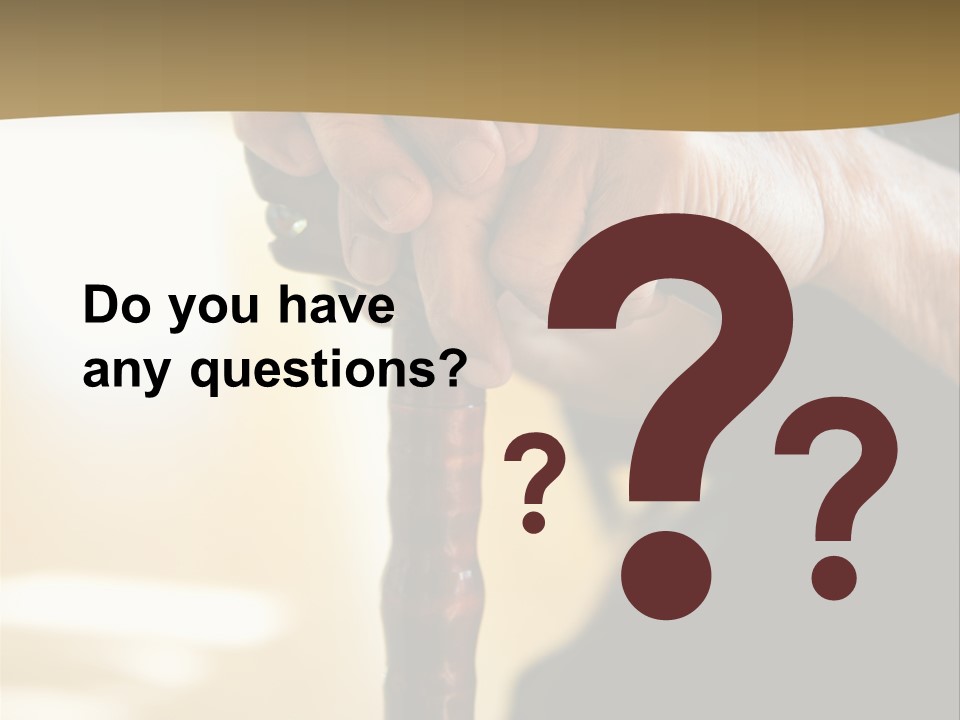 Disabled Selective Focus Wrinkled PowerPoint Template