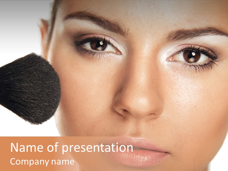 Isolated Make Skin PowerPoint Template