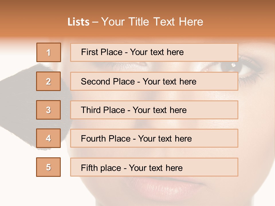 Isolated Make Skin PowerPoint Template