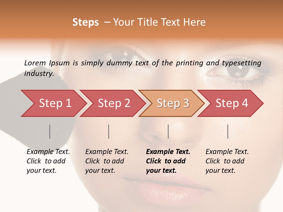Isolated Make Skin PowerPoint Template