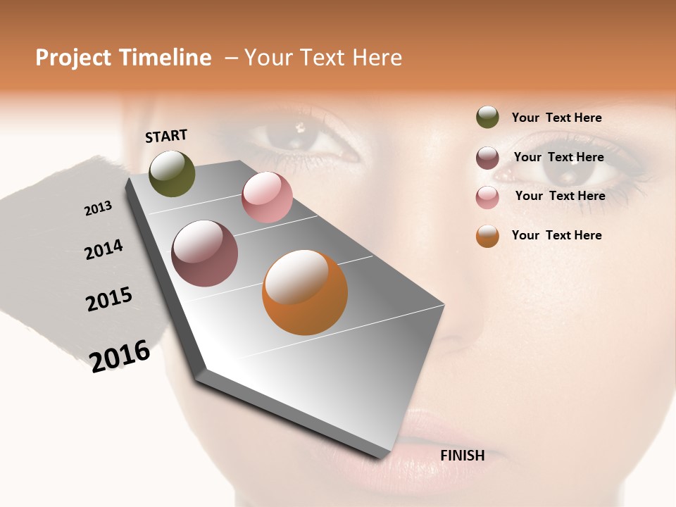 Isolated Make Skin PowerPoint Template