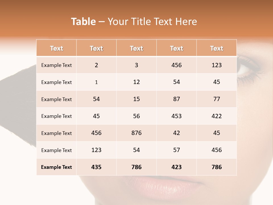 Isolated Make Skin PowerPoint Template