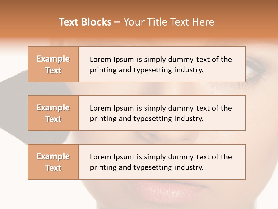 Isolated Make Skin PowerPoint Template