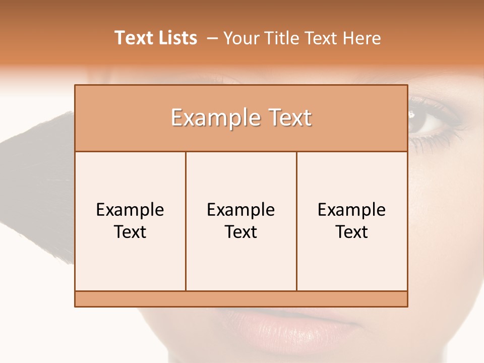 Isolated Make Skin PowerPoint Template