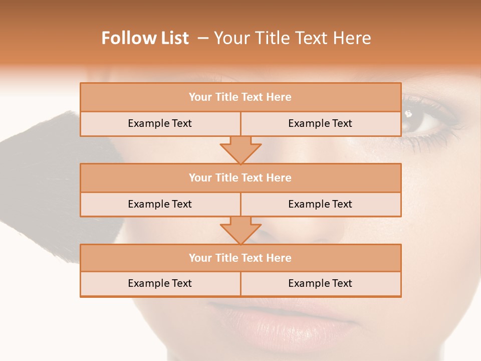 Isolated Make Skin PowerPoint Template
