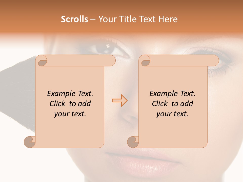 Isolated Make Skin PowerPoint Template