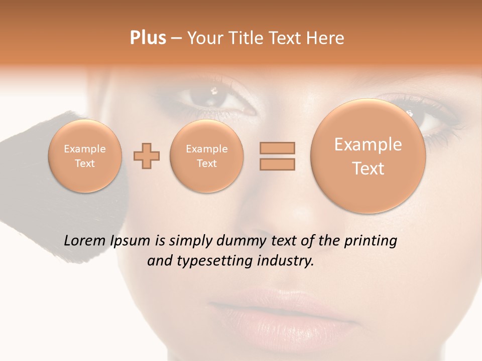 Isolated Make Skin PowerPoint Template