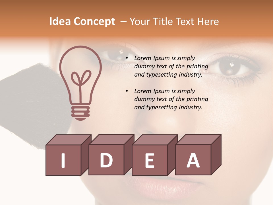 Isolated Make Skin PowerPoint Template