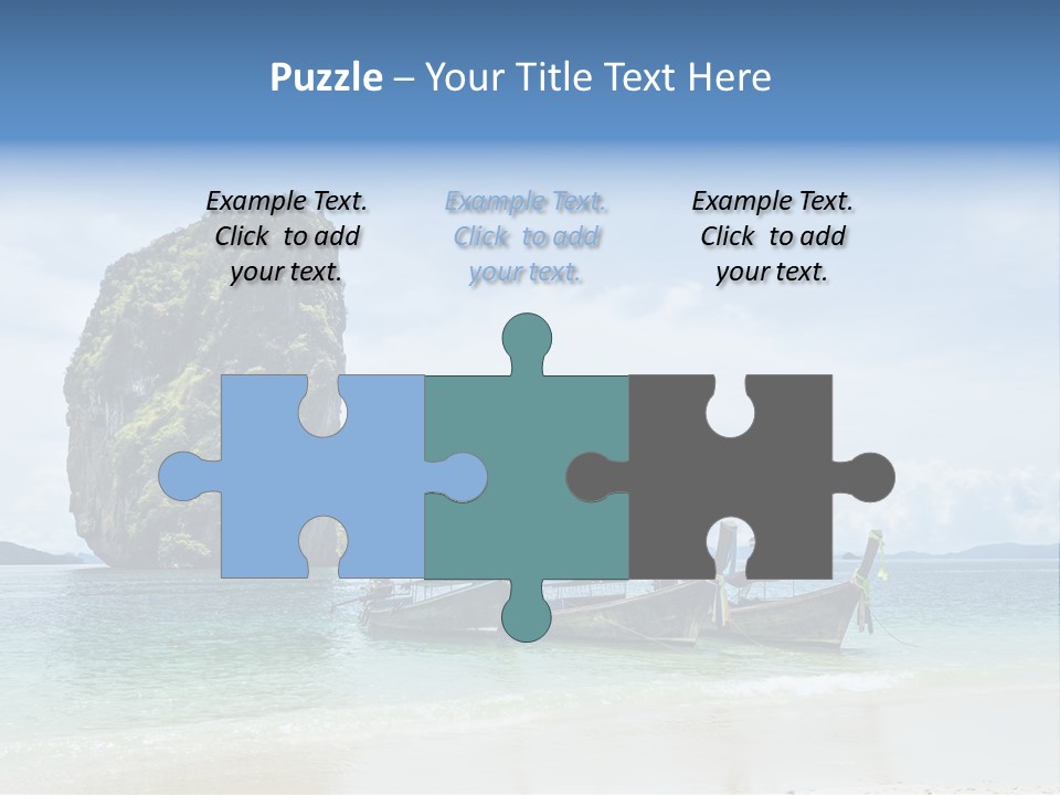 Holiday Concept Relaxation PowerPoint Template