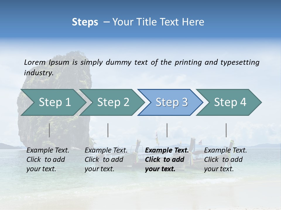 Holiday Concept Relaxation PowerPoint Template
