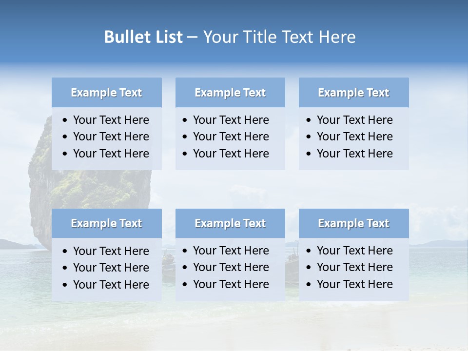 Holiday Concept Relaxation PowerPoint Template