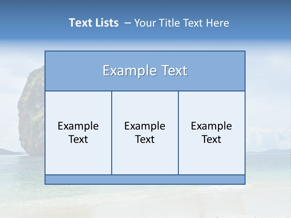 Holiday Concept Relaxation PowerPoint Template