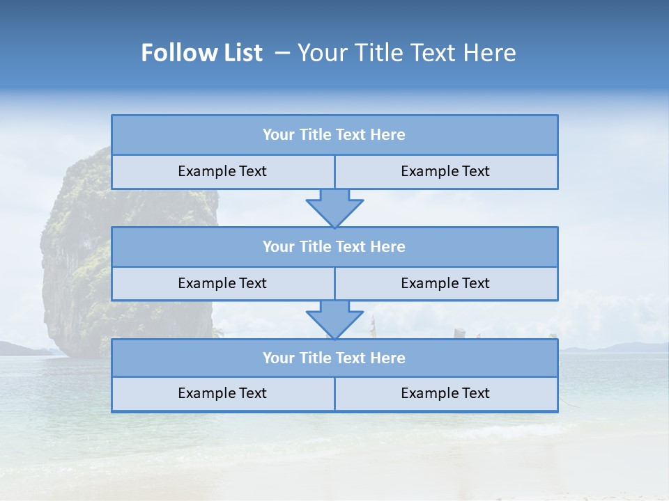 Holiday Concept Relaxation PowerPoint Template