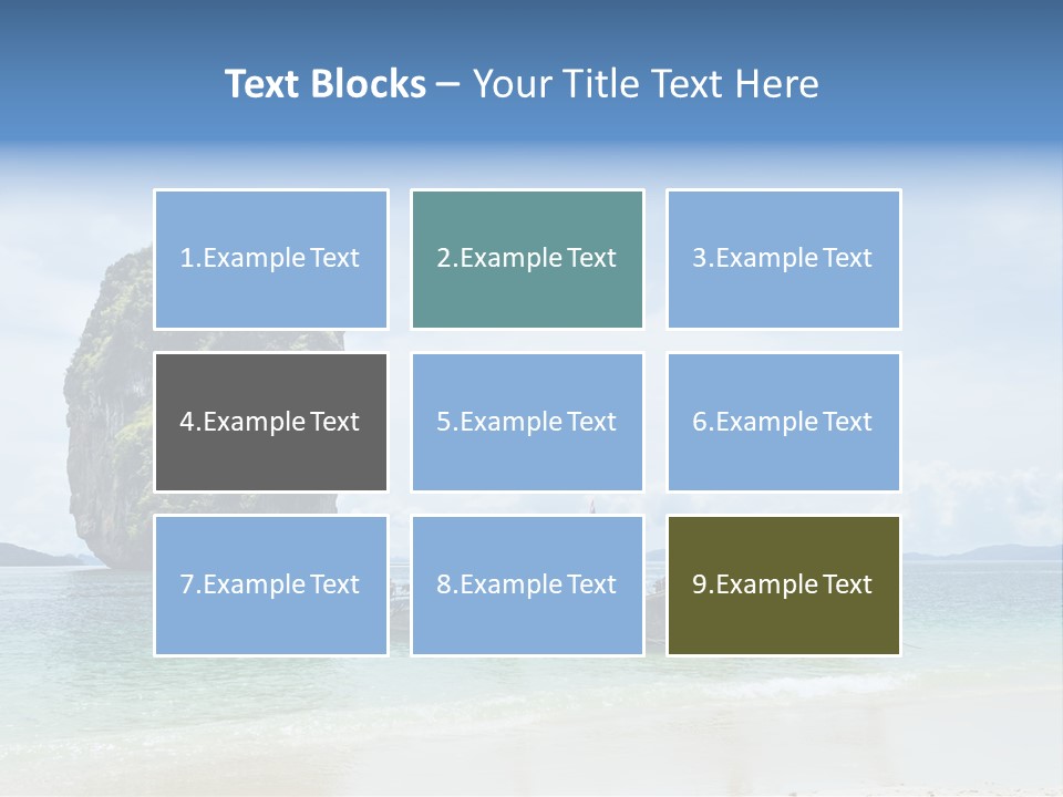Holiday Concept Relaxation PowerPoint Template