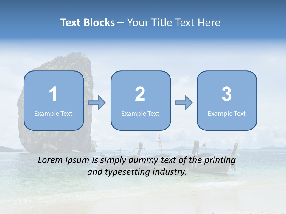 Holiday Concept Relaxation PowerPoint Template