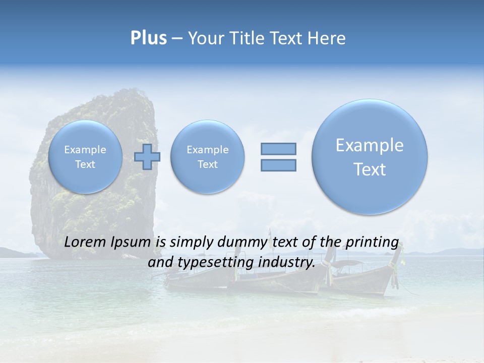 Holiday Concept Relaxation PowerPoint Template