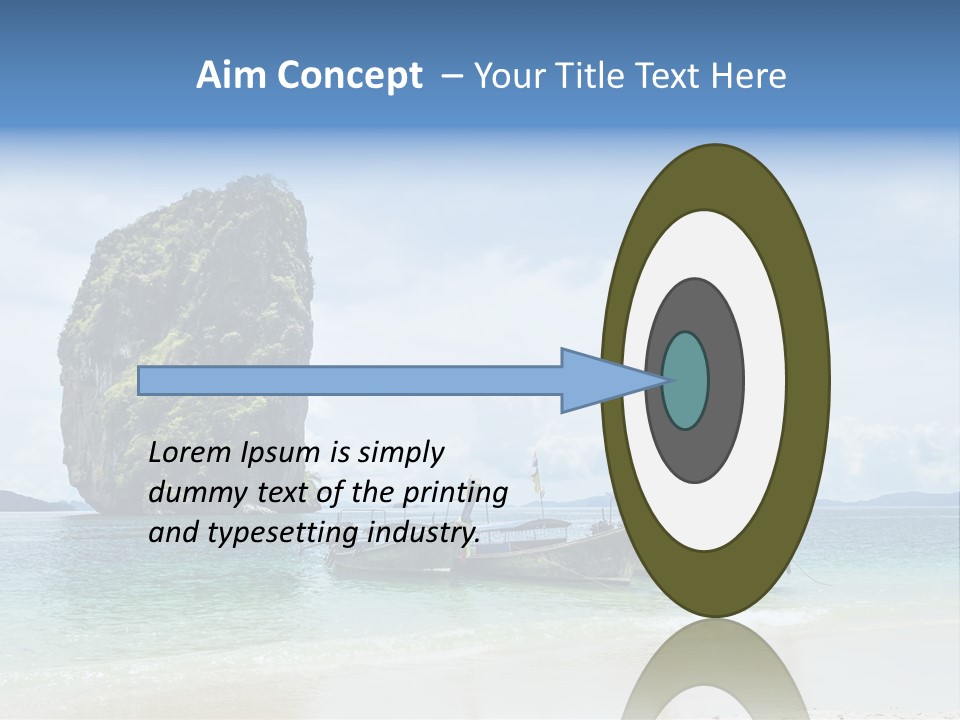 Holiday Concept Relaxation PowerPoint Template