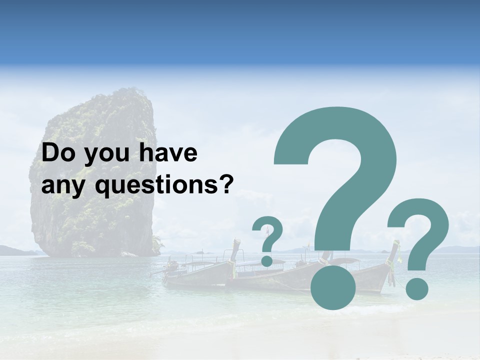 Holiday Concept Relaxation PowerPoint Template