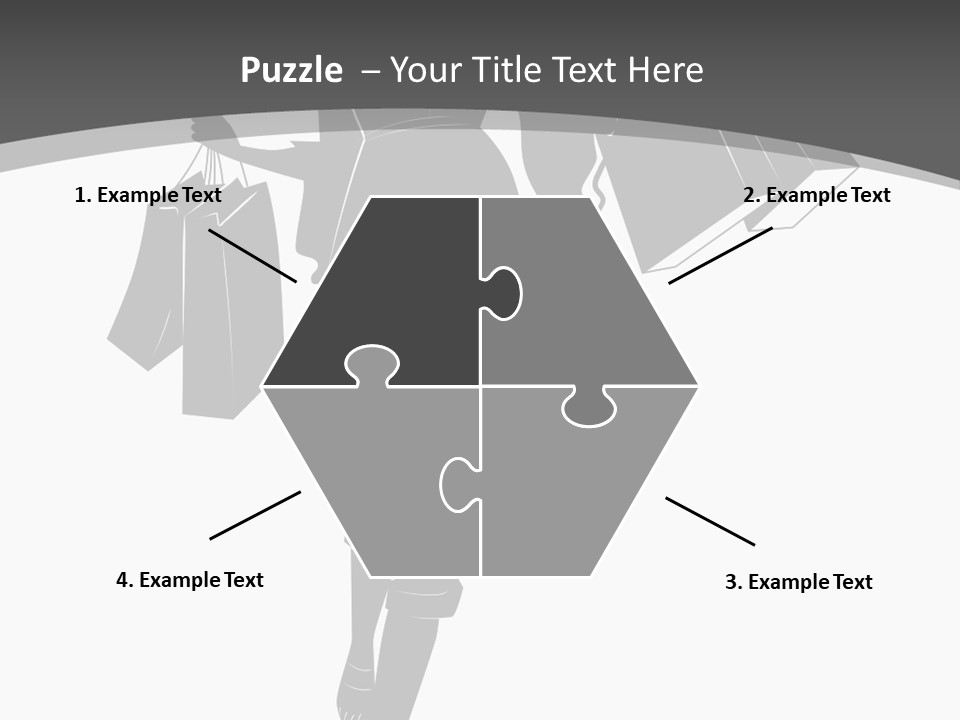 Lady Shadow Enjoy PowerPoint Template