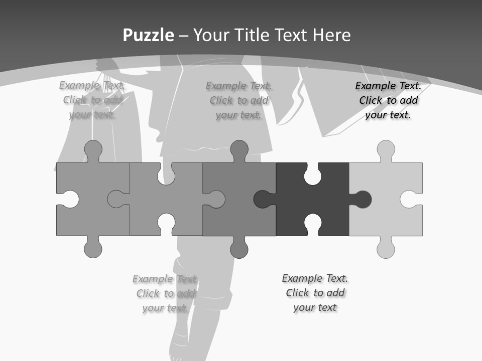 Lady Shadow Enjoy PowerPoint Template