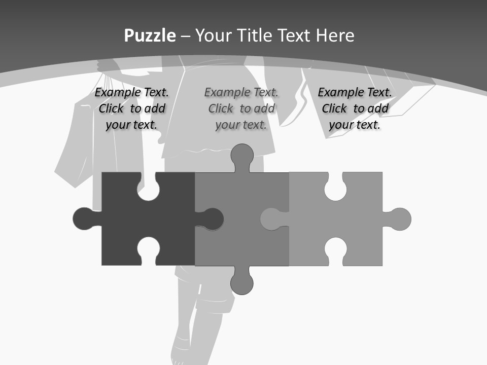 Lady Shadow Enjoy PowerPoint Template