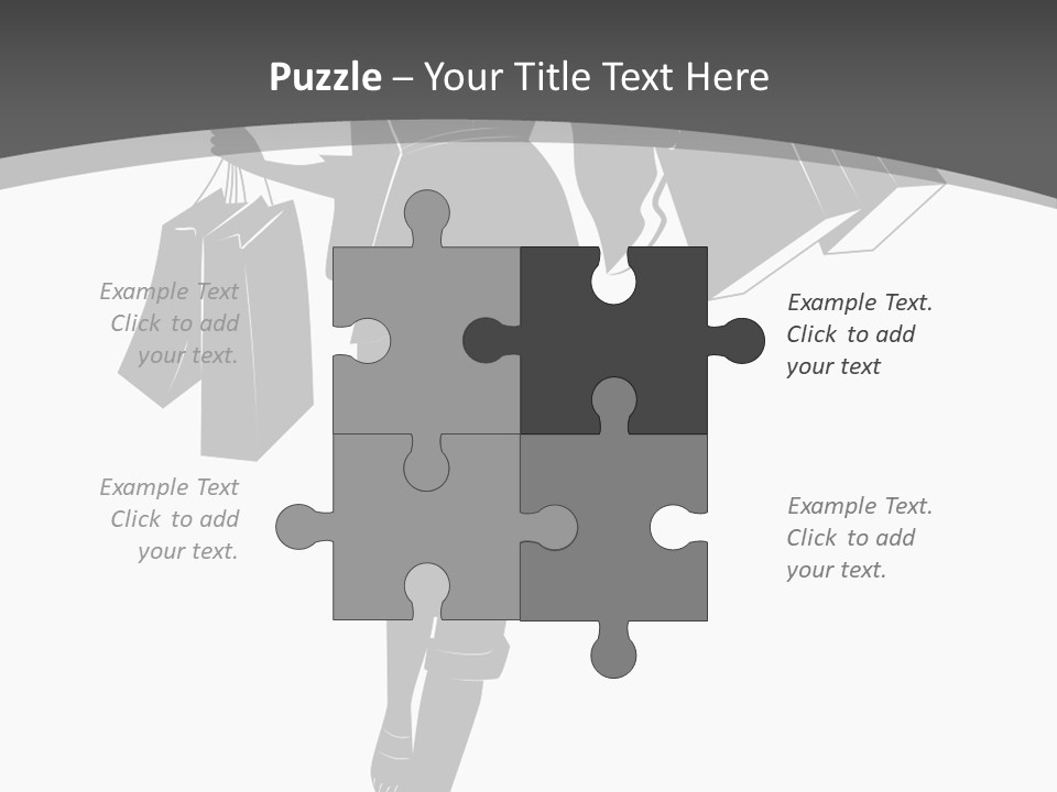 Lady Shadow Enjoy PowerPoint Template