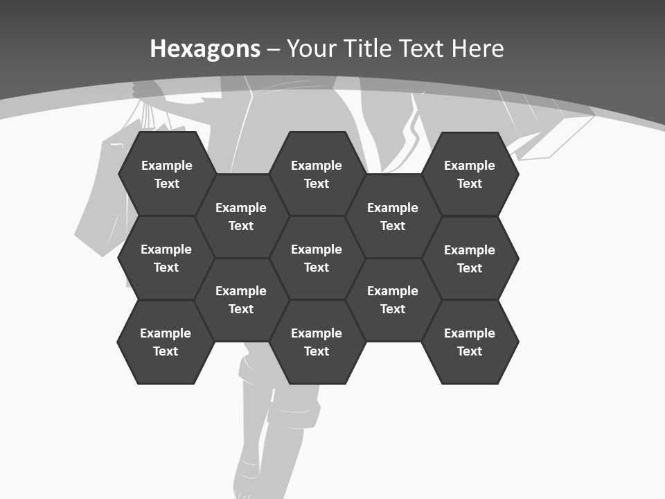 Lady Shadow Enjoy PowerPoint Template