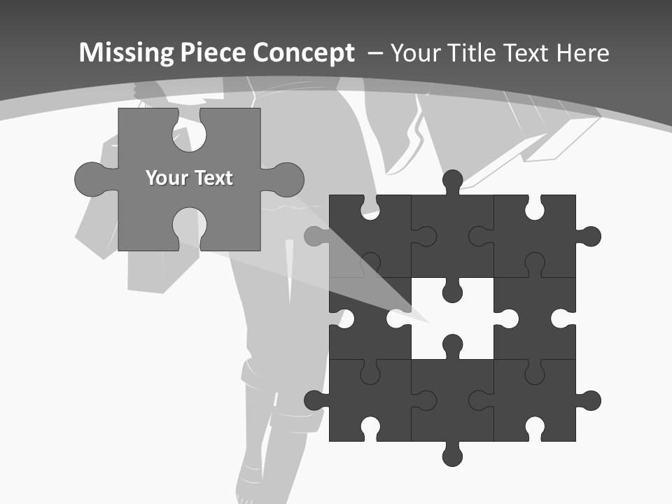 Lady Shadow Enjoy PowerPoint Template