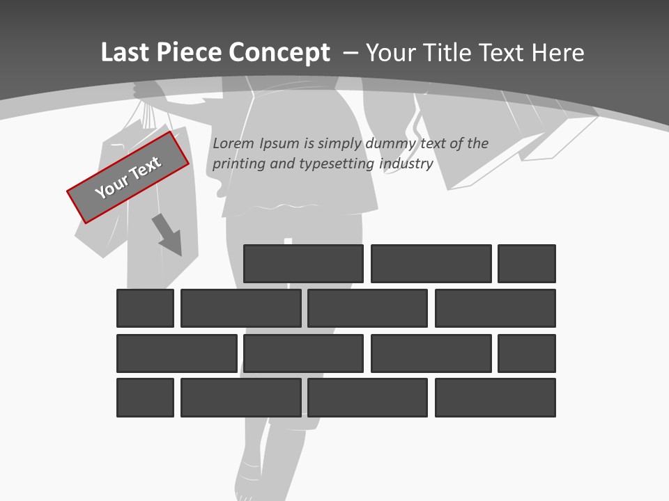 Lady Shadow Enjoy PowerPoint Template