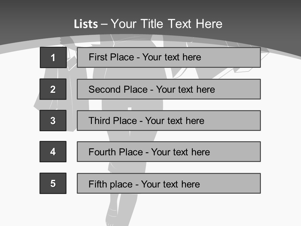Lady Shadow Enjoy PowerPoint Template