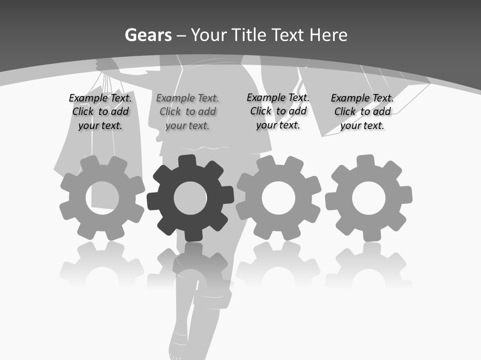 Lady Shadow Enjoy PowerPoint Template