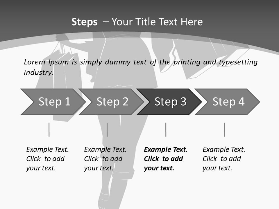 Lady Shadow Enjoy PowerPoint Template