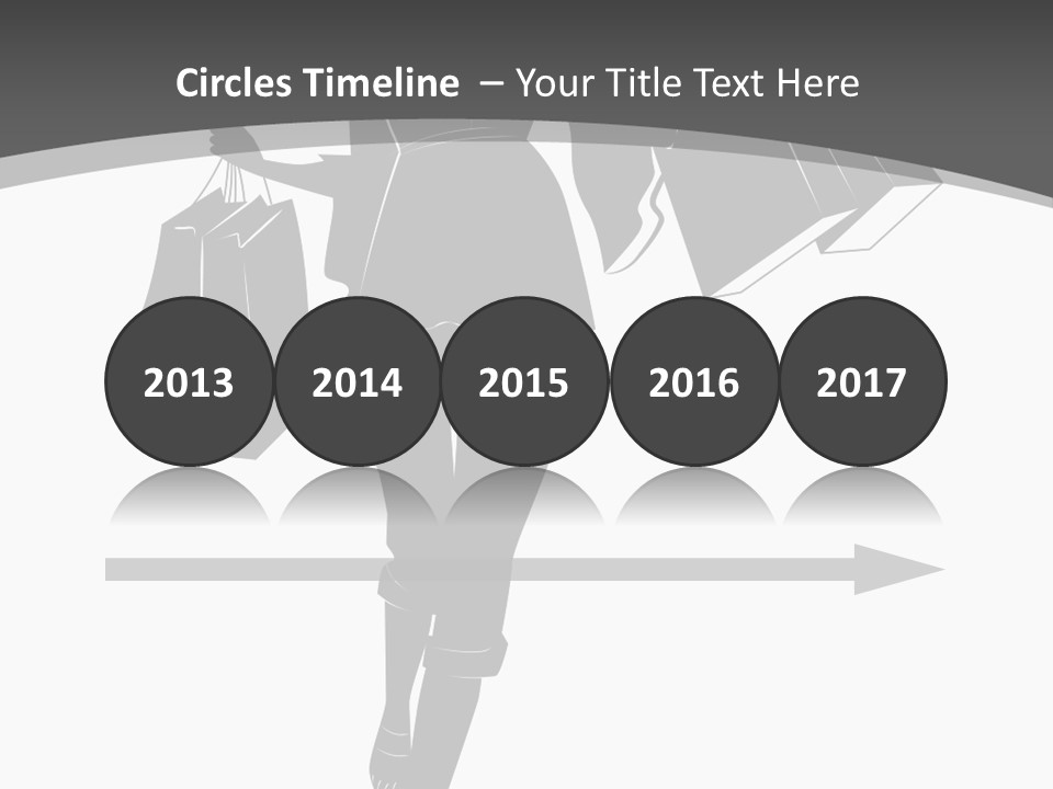 Lady Shadow Enjoy PowerPoint Template